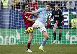 El Celta se aleja del descenso con una goleada en El Sadar