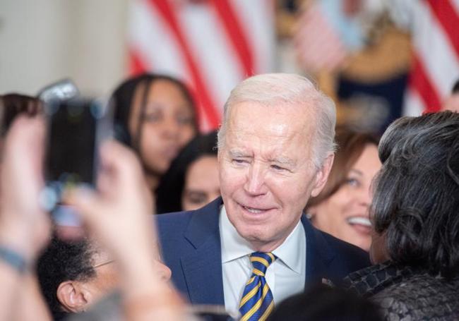 El presidente Joe Biden, en una recepción en la Casa Blanca.