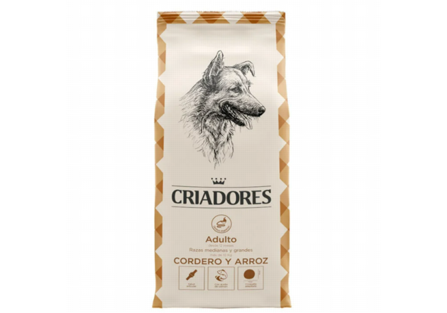 PIENSO CRIADORES DE CORDERO Y ARROZ PARA PERROS DE RAZAS MEDIANA Y GRANDE. CRD2317_M