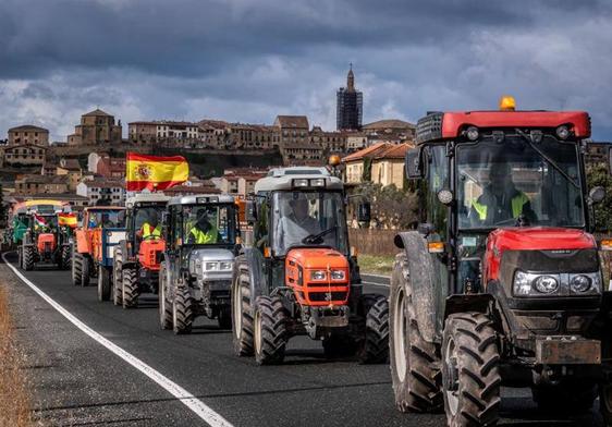 Tractorada el pasado sábado en La Rioja.