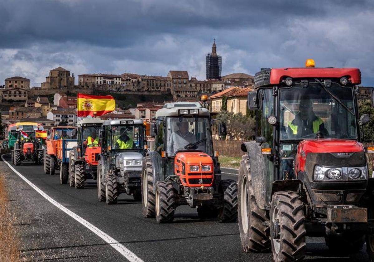 Tractorada el pasado sábado en La Rioja.