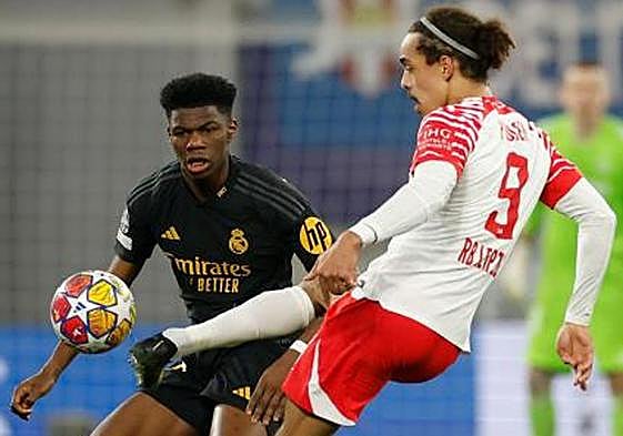 Aurelien Tchouameni, ante el Leipzig