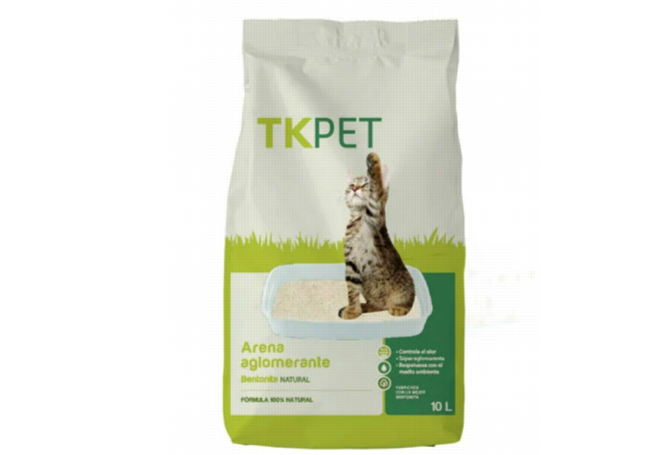 ARENA AGLOMERANTE DE BENTONITA PARA GATOS DE TK-.PET. TKP12803_M