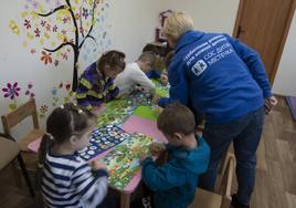 Espacio Amigable para niños de la ONG Aldeas Infantiles SOS