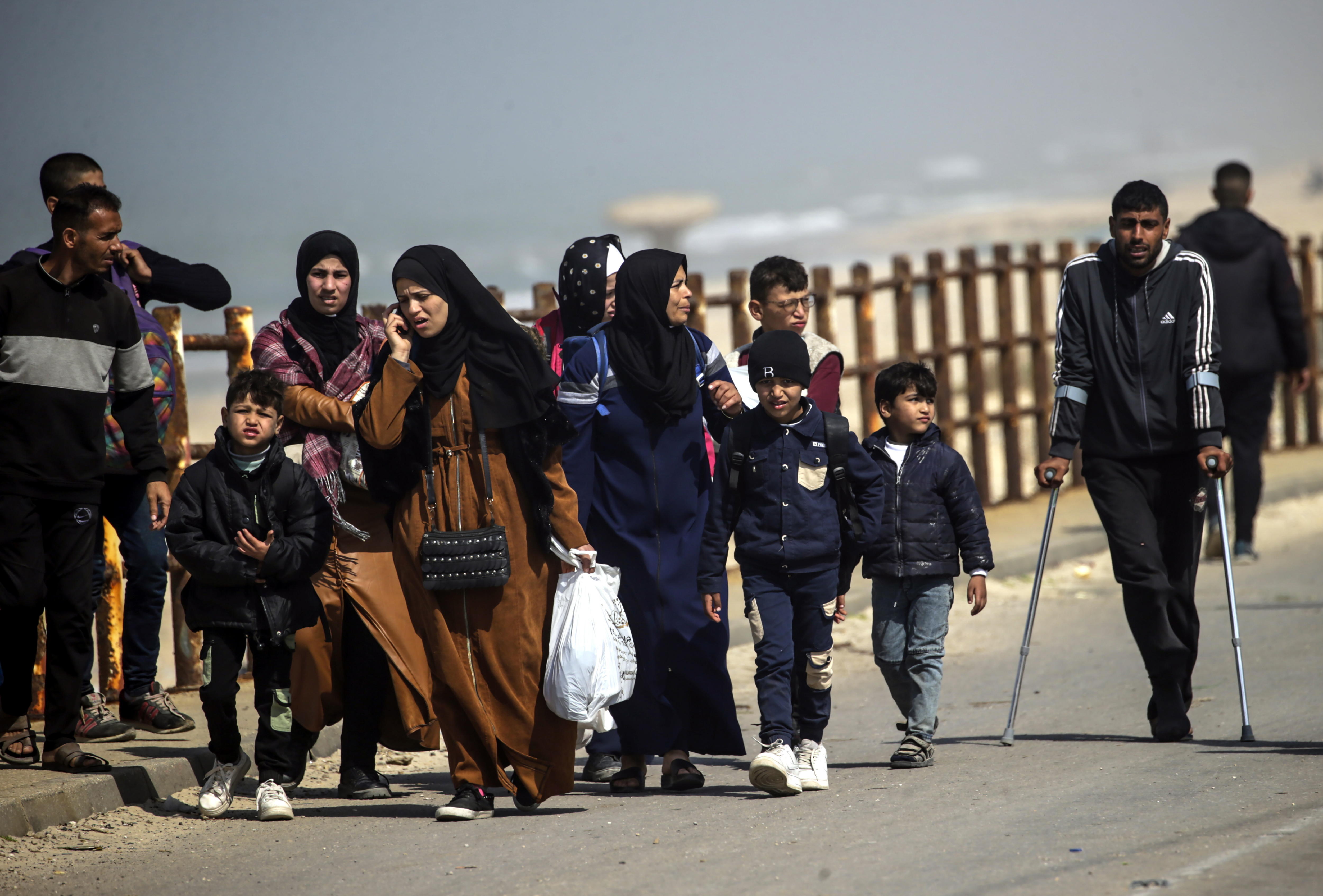 Refugiados palestinos, en la Franja de Gaza.