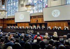 La Corte Internacional de Justicia, en una sesión.