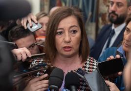 Francina Armengol, presidenta del Congres, antes de la reunión de la mesa