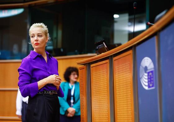 Imagen de archivo de Julia Naválnaya en el Parlamento Europeo durante un acto en 2022.