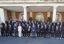 El presidente del Gobierno recibe a las campeonas de la Liga de Naciones en La Moncloa