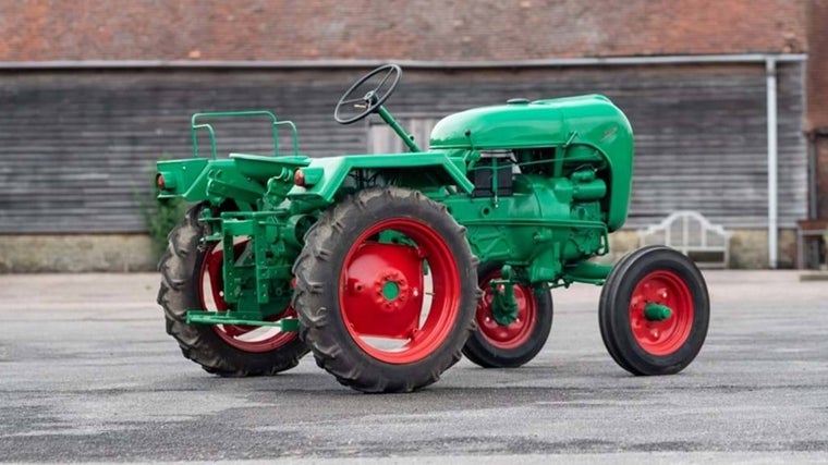 Allgaier Porsche de 1954, con su característico color verde