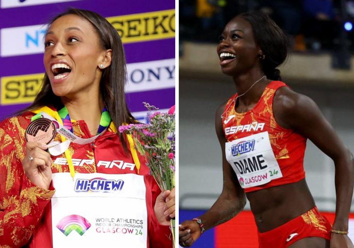 Ana Peleteiro y Fátima Diame logran el bronce en el Mundial indoor