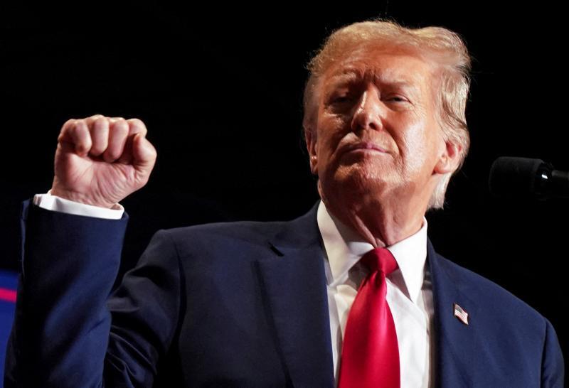 Trump, en un acto de las primarias en Richmond.