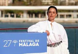 Patricia López Arnaiz en el Festival de Málaga, donde fue la mejor actriz el año pasado con '20.000 especies de abejas'.