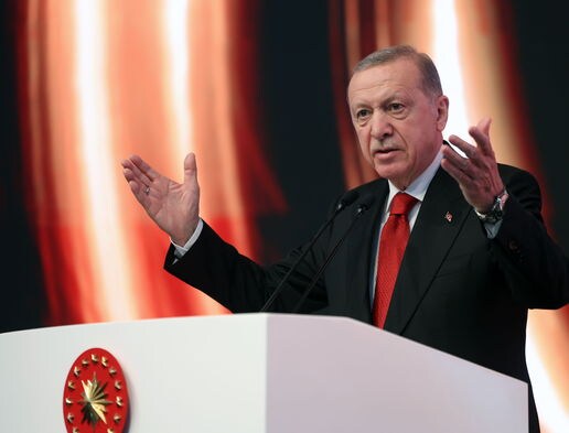 Erdogan, durante un discurso.