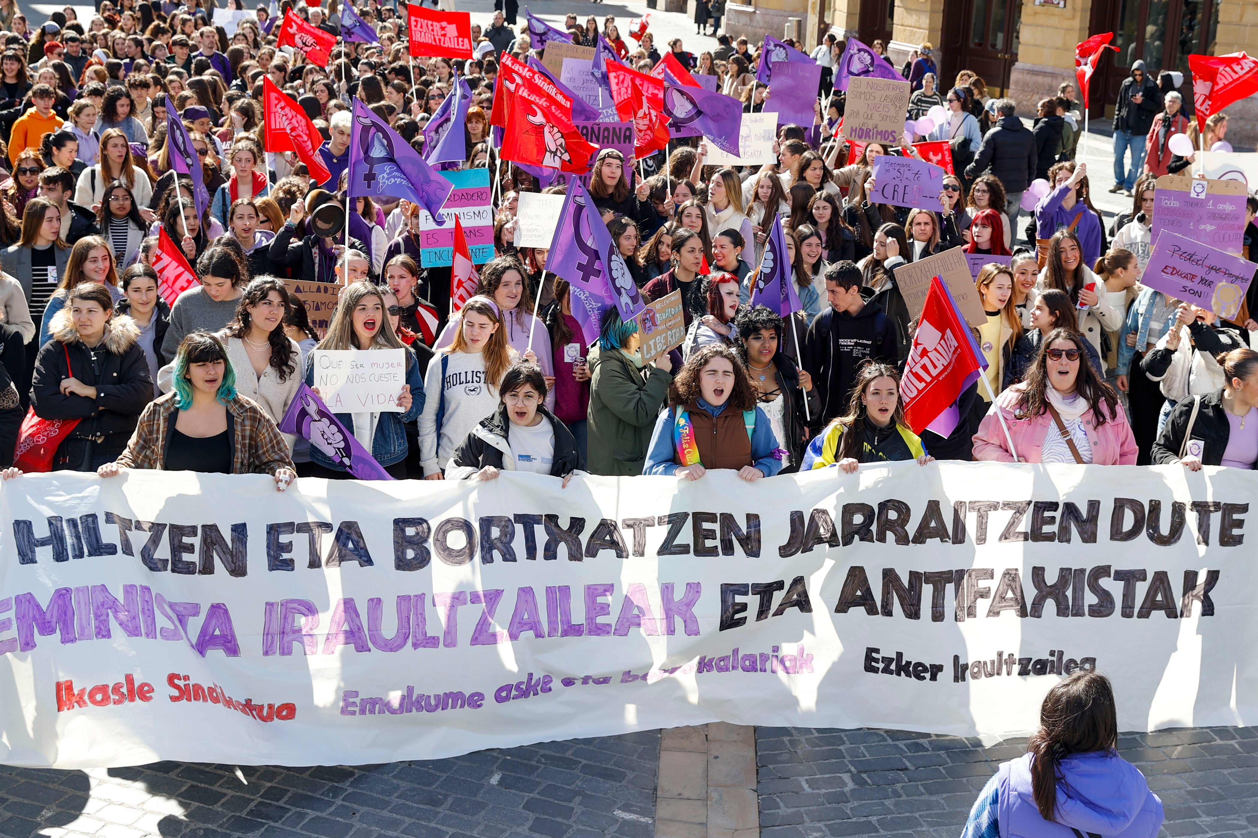 La manifestación de Bilbao