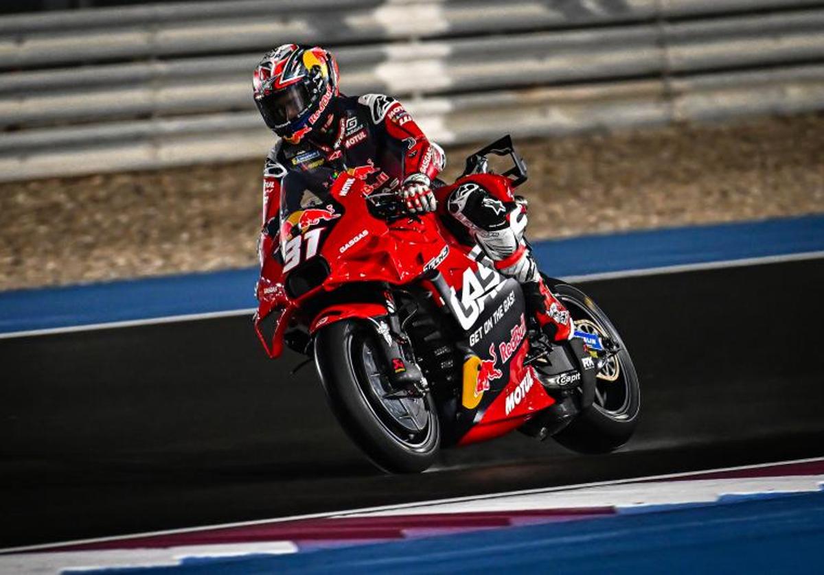 Pedro Acosta, durante el GP de Catar.