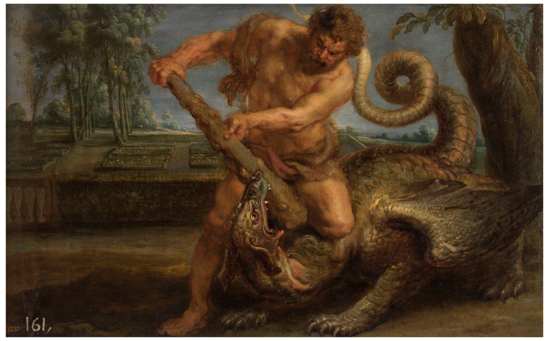 Hércules matando al dragón del jardín de las Hespérides, de Rubens. Estará del 6 de mayo al 2 junio en el Museo de las Murallas Reales de Ceuta.