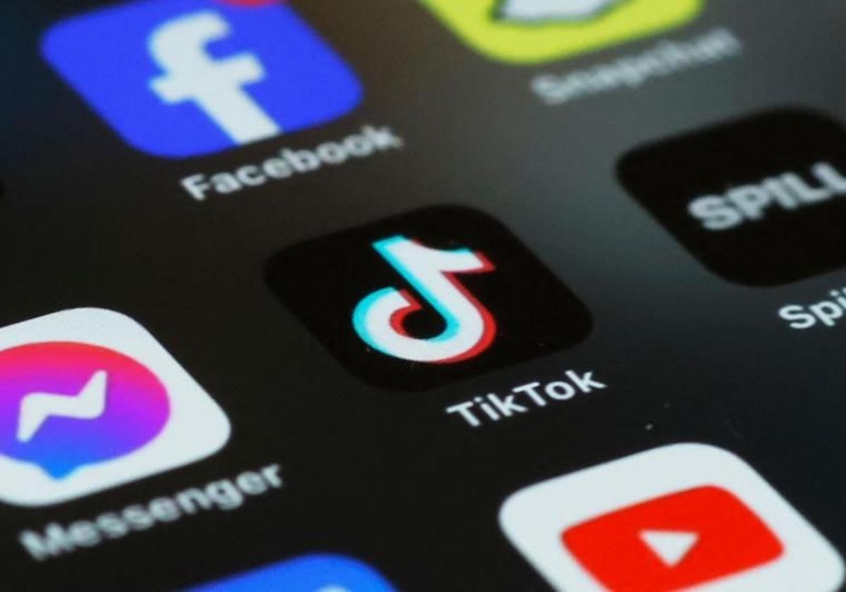 La aplicación de TikTok.