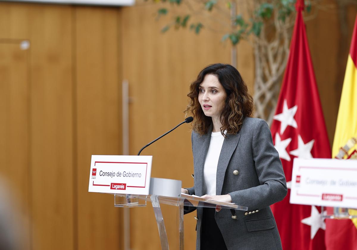 Isabel Díaz Ayuso, presidenta de la Comunidad de Madrid