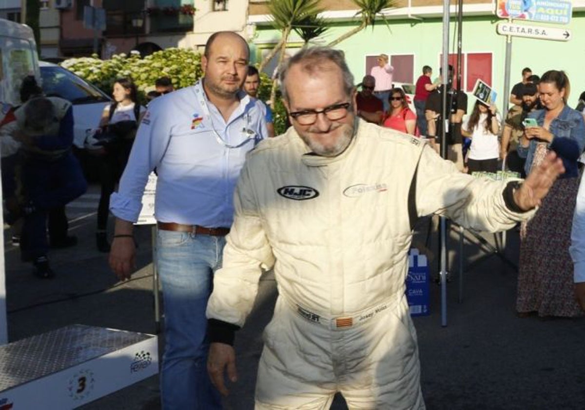 José María Molas en  una de los rallys que tanto le gustaban