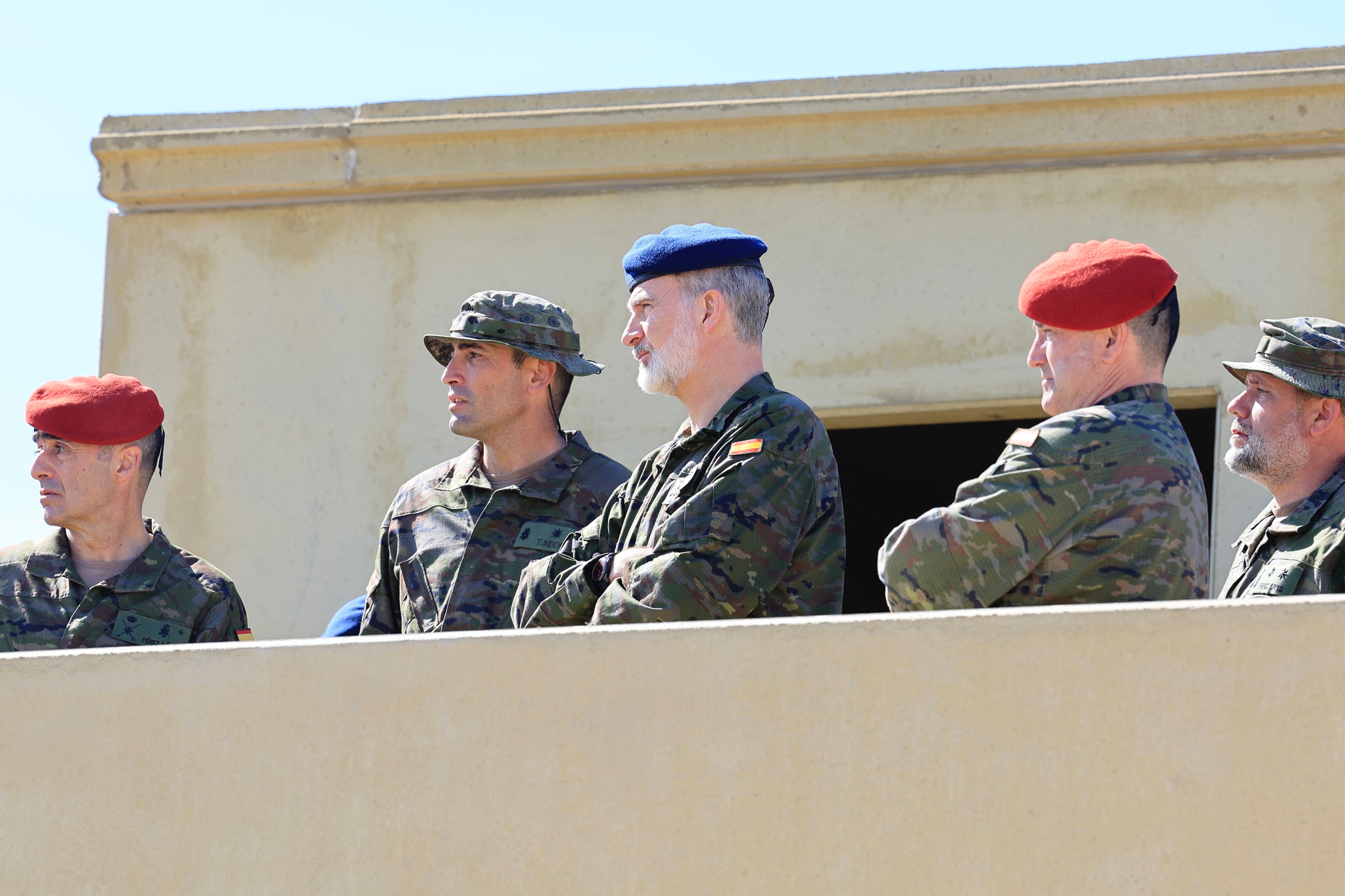 El rey Felipe VI en el Centro de Adiestramiento de San Gregorio, Zaragoza 