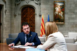 El presidente de Cataluña, Pere Aragonès