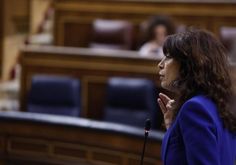 Ana Redondo, ministra de Igualdad en la sesión de control al Congreso