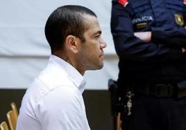 Dani Alves, durante el juicio.