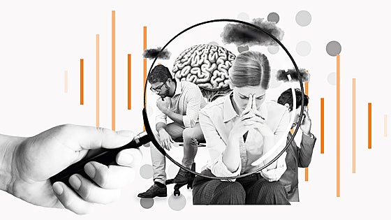 La España de baja laboral por salud mental