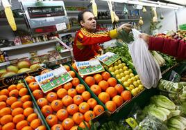 Frutería de Madrid.