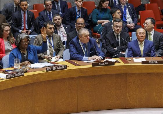 Imagen de la sesión en el Consejo de Seguridad de la ONU.