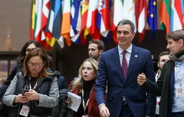 El presidente del Gobierno, Pedro Sánchez, en Bruselas