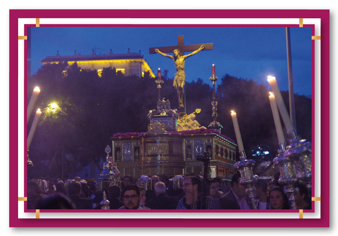 Procesión del Cristo de la Expiración en conmemoración por el 75 aniversario de su bendición.