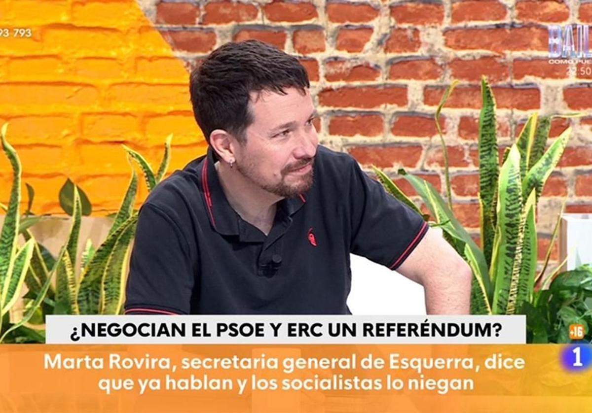 Pablo Iglesias como tertuliano.