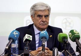 Pedro Rocha, durante una conferencia de prensa.