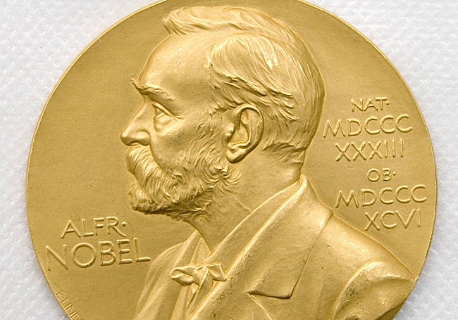 La medalla Nobel otrogada a Cajal en 1906.