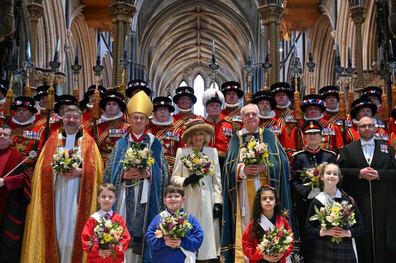 Camila ha sido este Jueves Santo la representante de la Casa Real británica en el tradicional acto religioso 'Royal Maundy'.