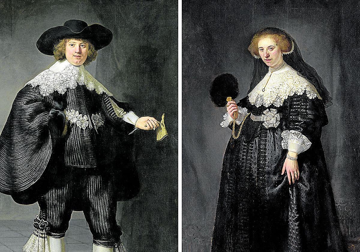 'Retrato de Marten Soolmans' y el 'Retrato de Oopjen Coppit'.