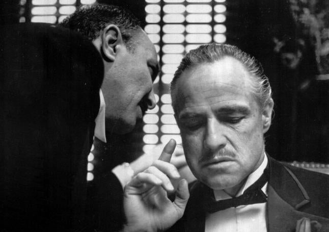 Marlon Brando en 'El padrino'.