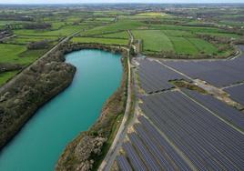 Una granja solar en Francia.