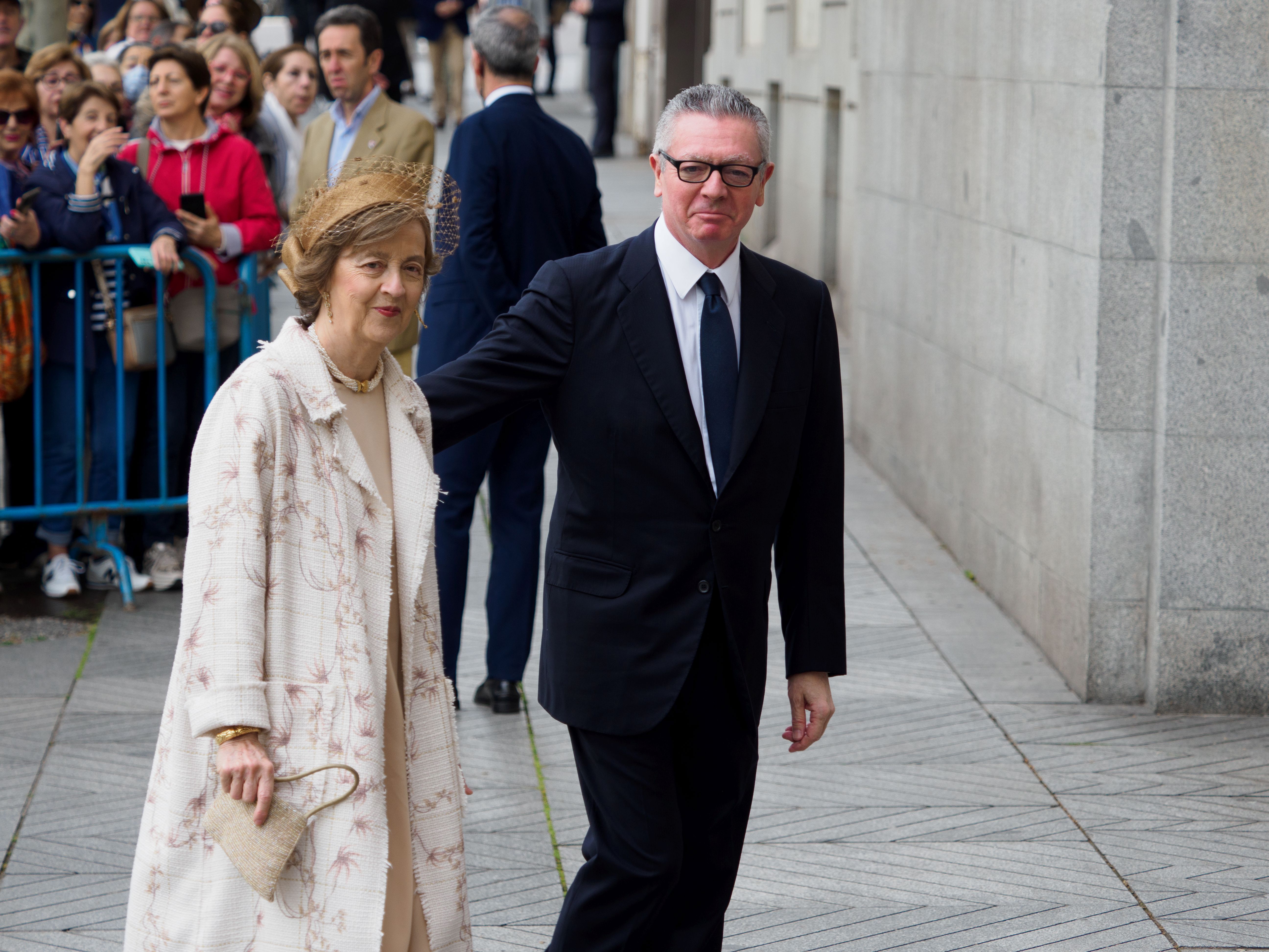 El ex alcalde de Madrid Alberto Ruiz-Gallardón, con su mujer, María del Mar Utrera.