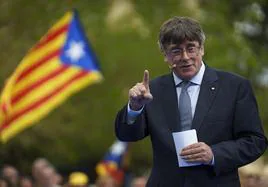 El candidato de JxCat y expresidente de la Generalitat, Carles Puigdemont.