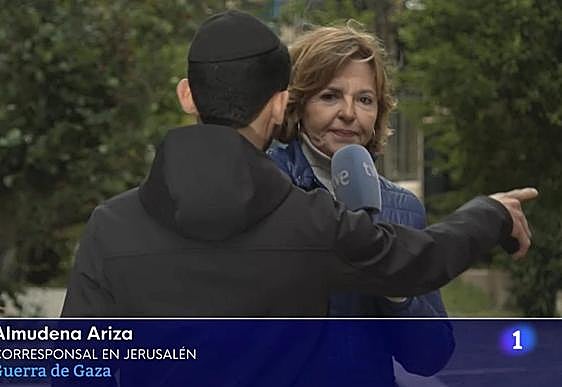Impiden una conexión en directo de Almudena Ariza desde Jerusalem
