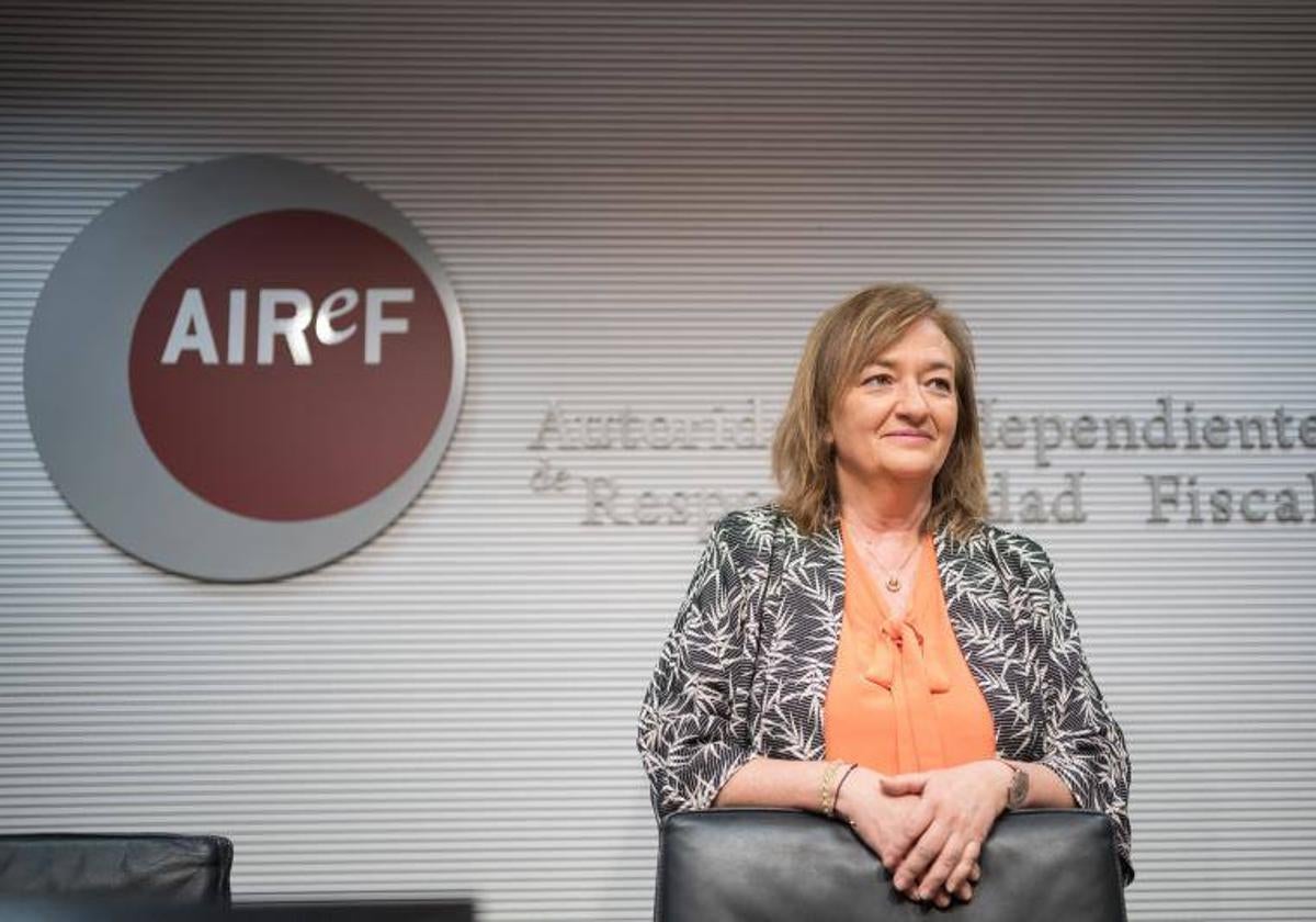 La presidenta de la AIReF, Cristina Herrero.