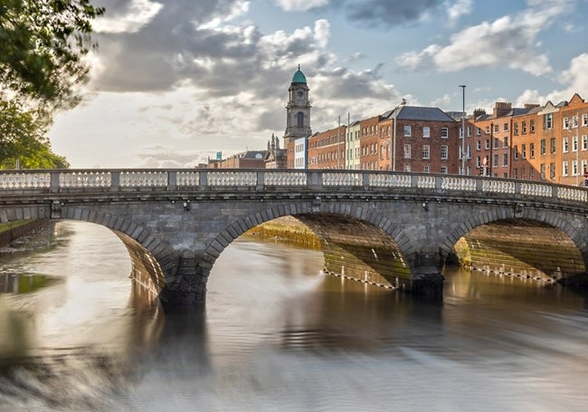 El Río Lifffey a su paso por Dublín