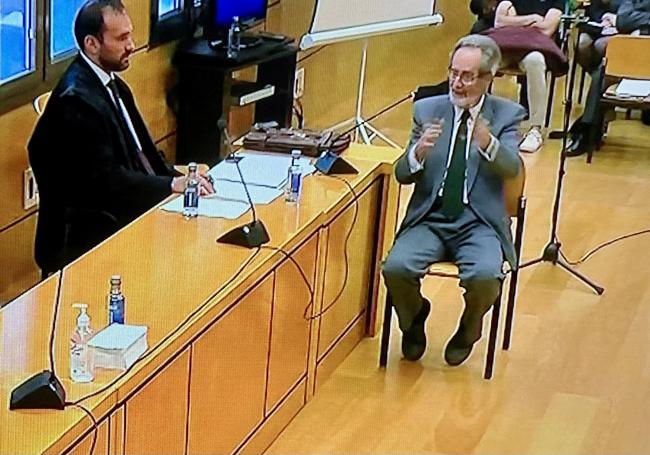 José Manuel Lomas, apodado el «anciano justiciero» de Ciudad Real, en el juicio.