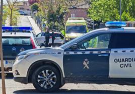 Dispositivo de la Guardia Civil en el entorno de la vivienda.