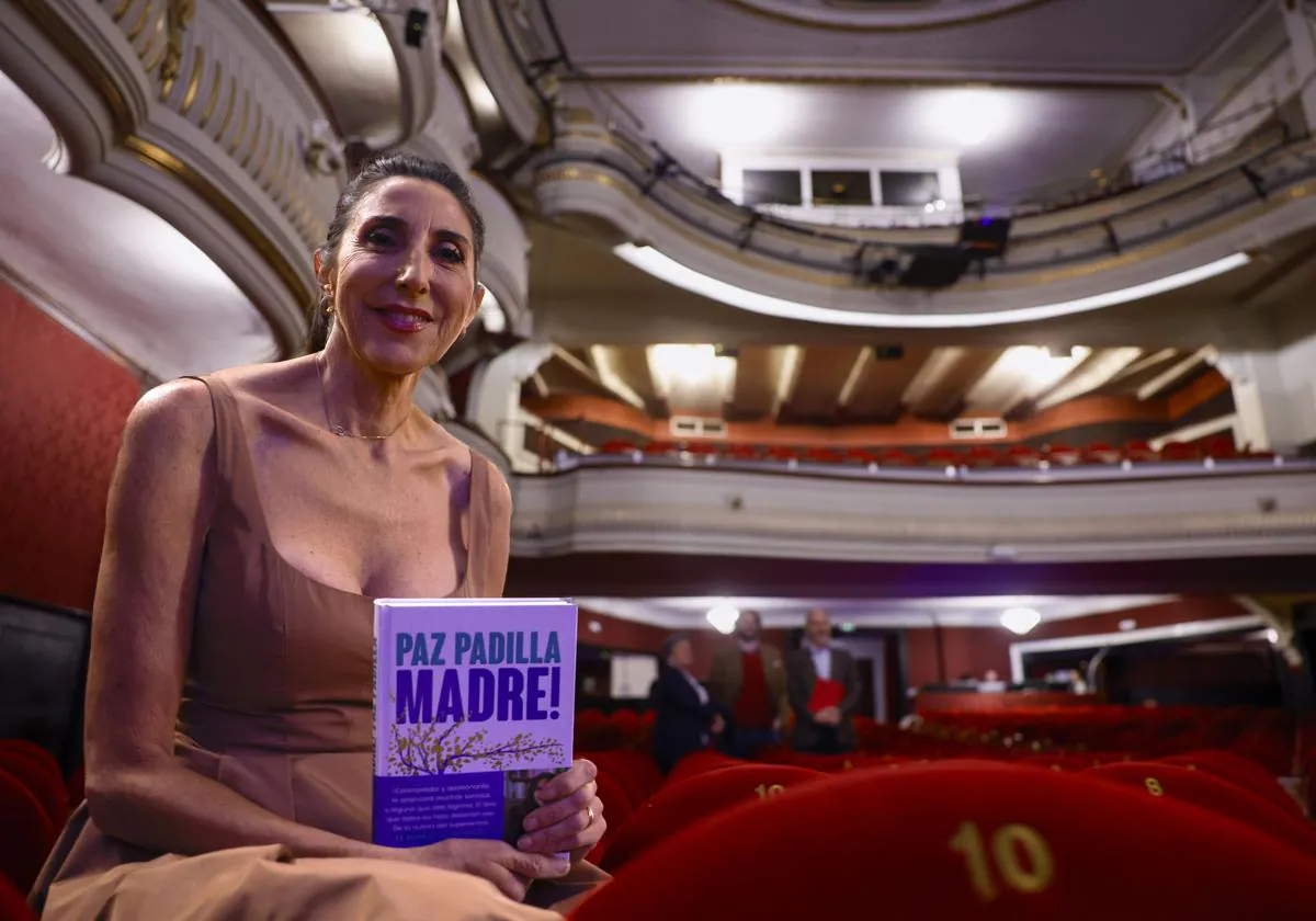 Paz Padilla, en la presentación de 'Madre!', en un teatro de Madrid.
