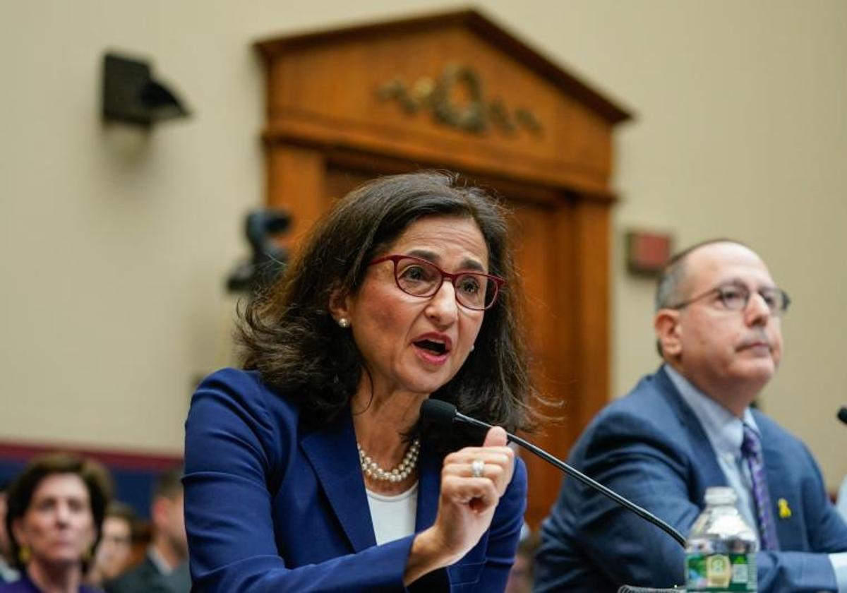 Shafik testifica durante una audiencia del Comité de Educación y Fuerza Laboral de la Cámara de Representantes.