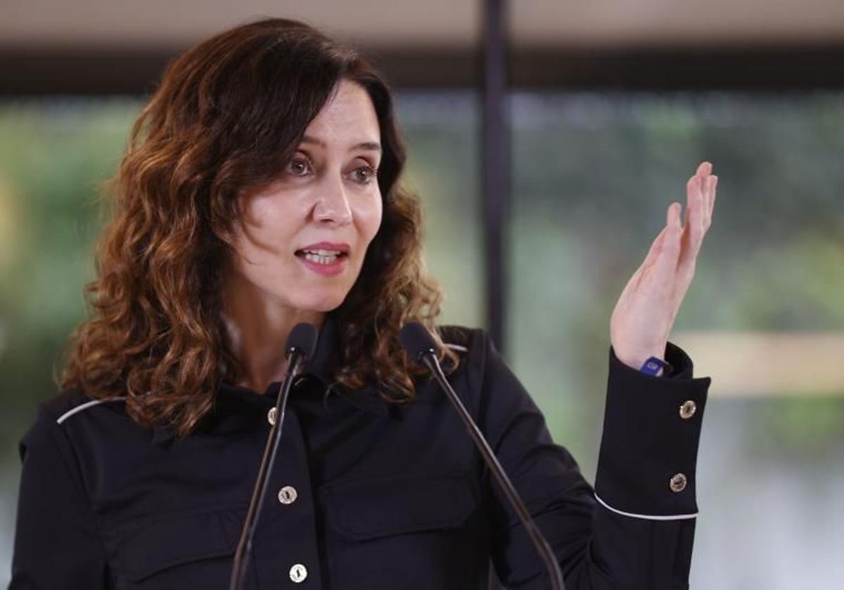 La presidenta de la Comunidad de Madrid, Isabel Díaz Ayuso.